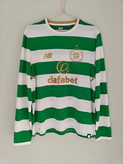 Celtic 2017-18 Home Long Sleeve Shirt Size Medium